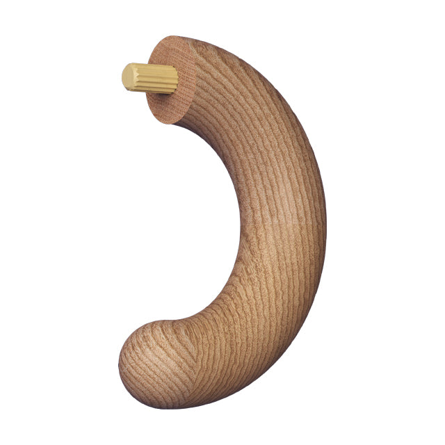 180 deg Return for Ezirail 50mm Full Round (American Oak)