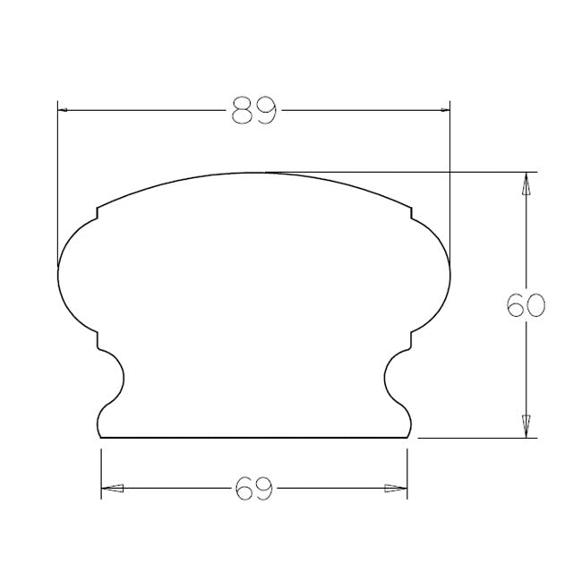 Prestige Handrail (Vic Ash) - Set Lengths