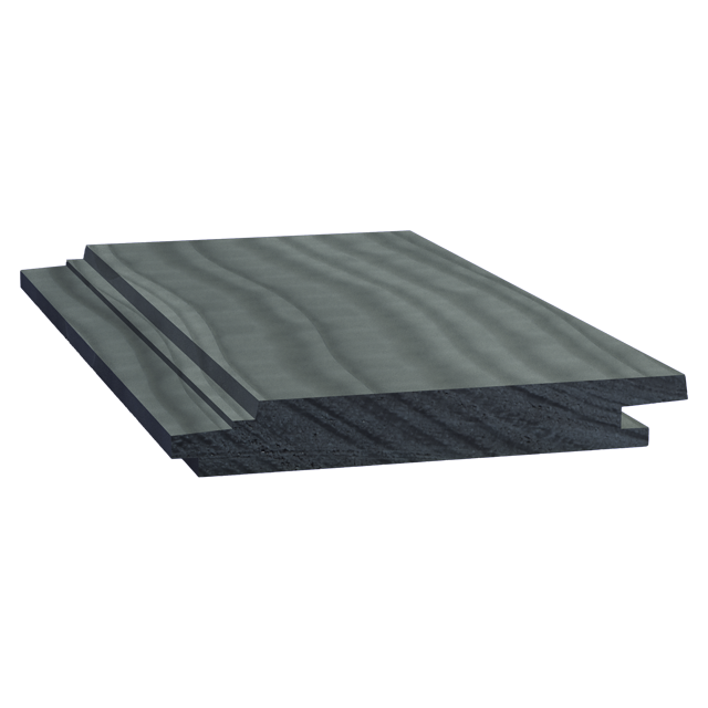 125mm "Shiplap" Wall Cladding in Grey Accoya