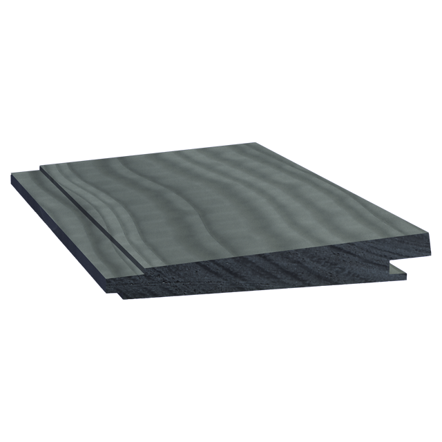 125mm "Splayed" Wall Cladding in Grey Accoya