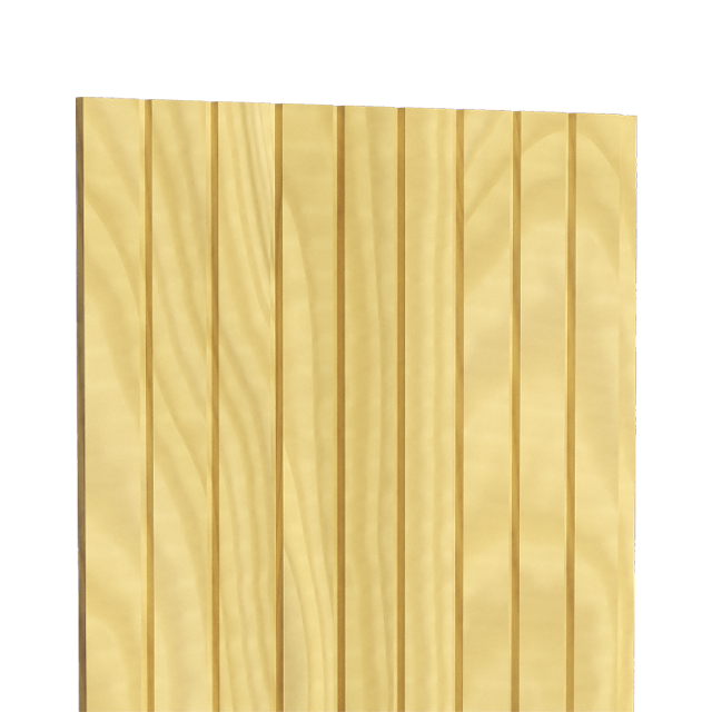 125mm "Ribbed" Wall Cladding in Natural Accoya