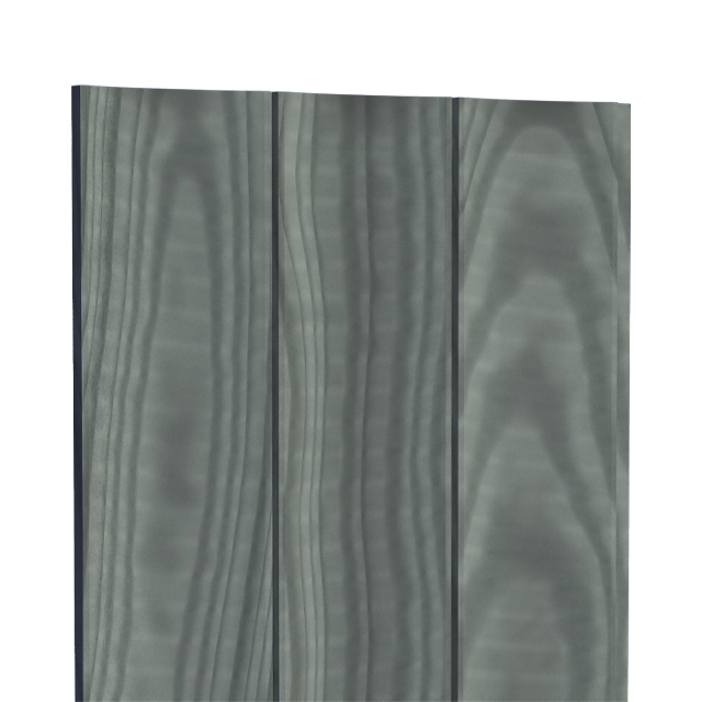 125mm "Concave" Wall Cladding in Grey Accoya