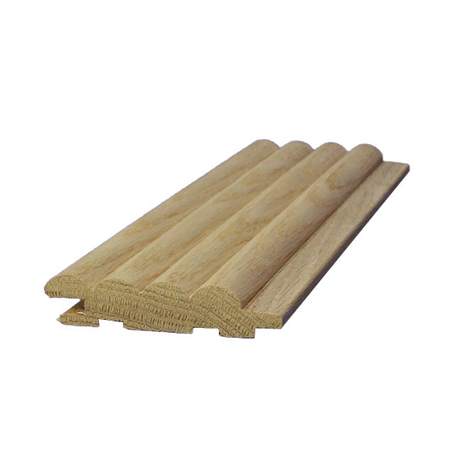 75mm "Ripple" Timber Wall Panelling in American Oak