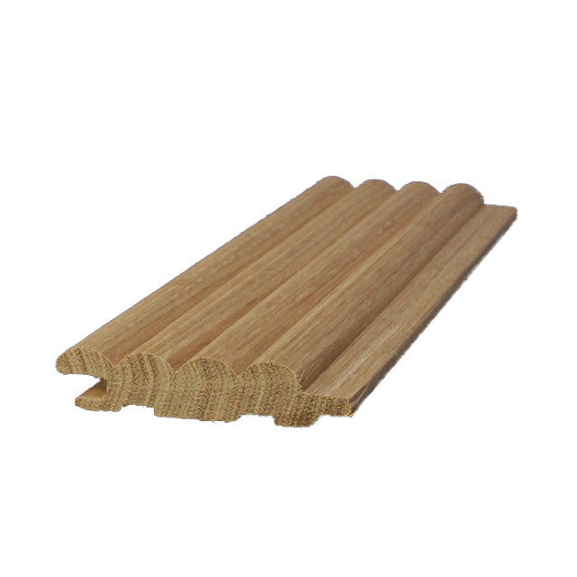 75mm "Ripple" Timber Wall Panelling in Blackbutt (Quarter Sawn)
