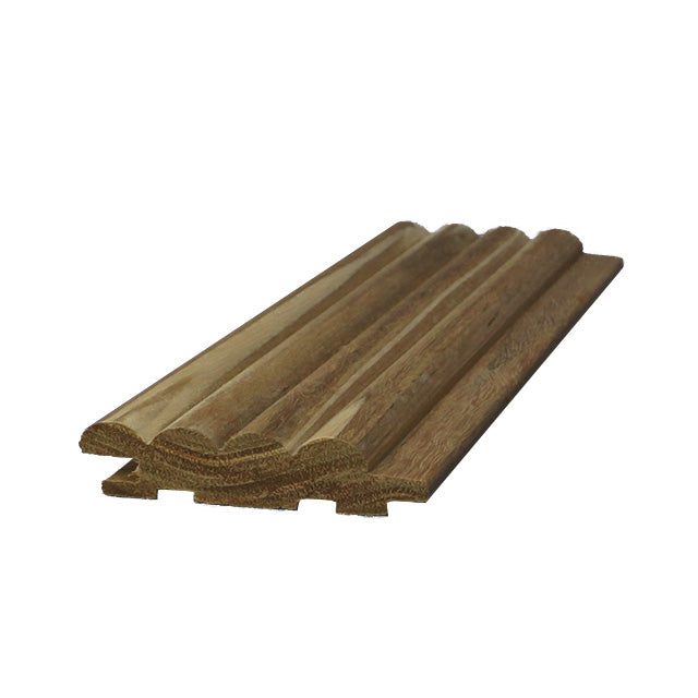 75mm "Ripple" Timber Wall Panelling in Spotted Gum (Back Sawn)