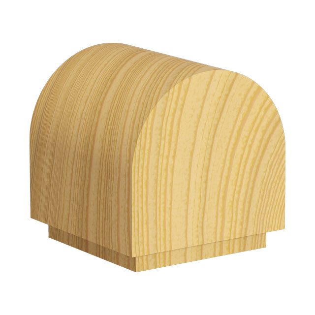 Rounded Fence Post Capital for 112sq Post