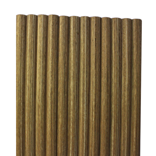 75mm "Ripple" Timber Wall Panelling in Spotted Gum (Quarter Sawn)