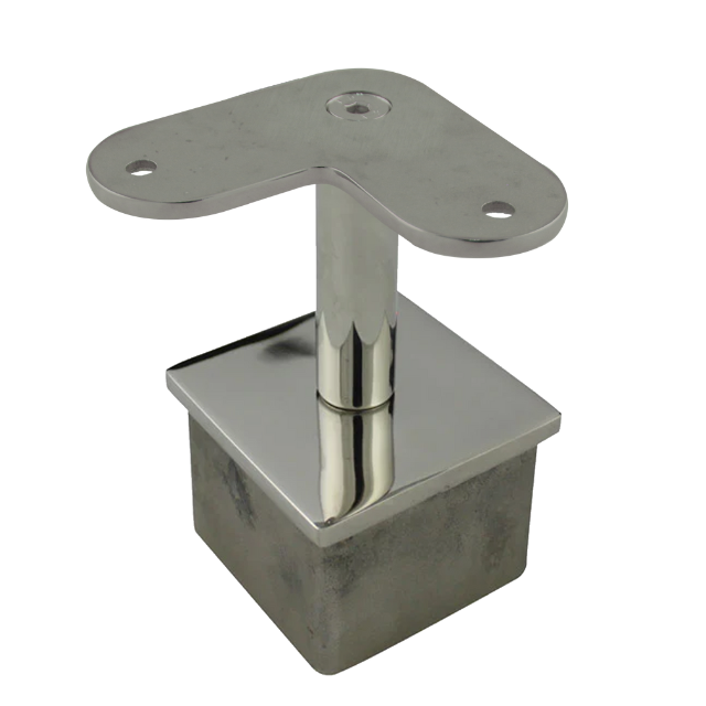 Flat Corner Rail Support for 50 Square Mirror Tube