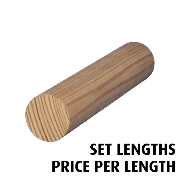 25mm diameter Dowel (Victorian Ash) - Set Lengths