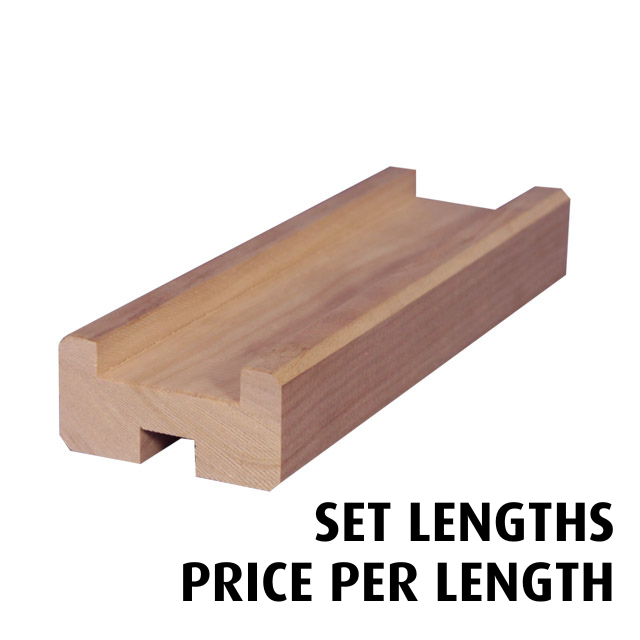 Base Rail with Rebate (Meranti) - Set Lengths