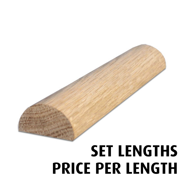 40mm diameter Half Dowel (American Oak) - Set Lengths