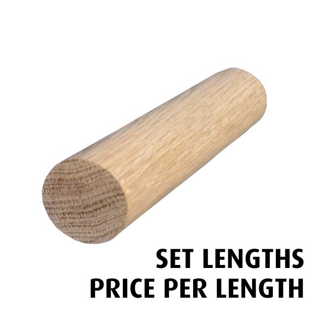 19mm diameter Dowel (American Oak) - Set Lengths