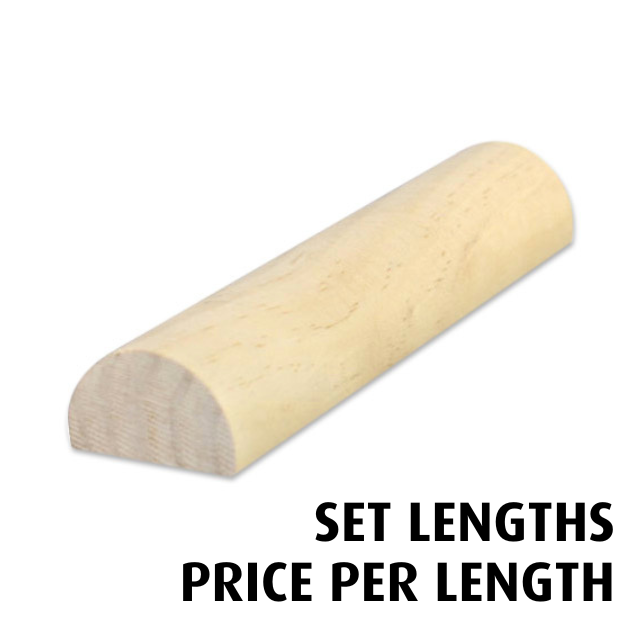 30mm diameter Half Dowel (Pine) - Set Lengths