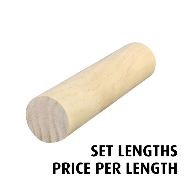 25mm diameter Dowel (Pine) - Set Lengths