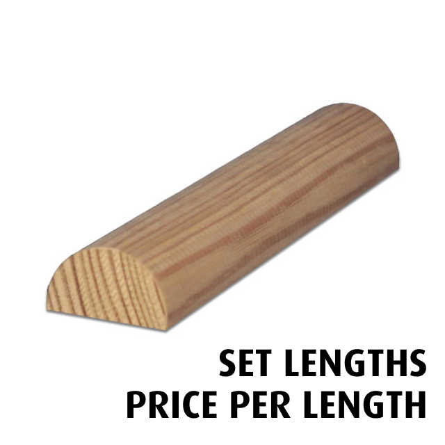 40mm diameter Half Dowel (Victorian Ash) - Set Lengths