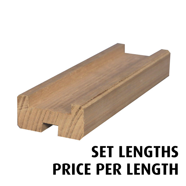 Base Rail with Rebate (Victorian Ash) - Set Lengths