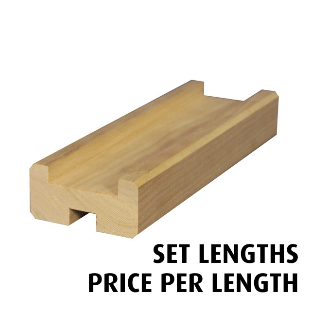 Base Rail with Rebate (Pine) - Set Lengths