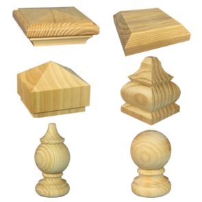 Treated Timber and Outdoor Fence Post Capitals