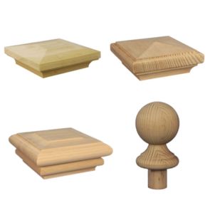 timber stair and post capitals in pine and victorian ash