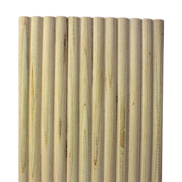 75mm "Ripple" Timber Wall Panelling in White Gum (Back Sawn)