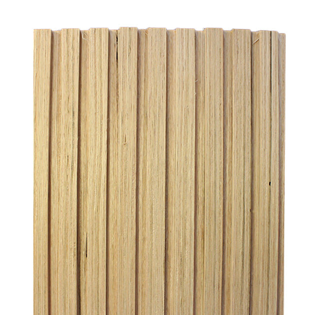 75mm "Forest" Timber Wall Panelling in White Gum (Quarter Sawn)