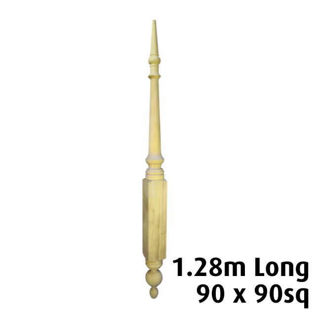 Turned "Edwardian" Roof Finials 1280x90sq