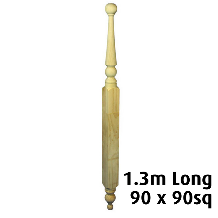 Turned "Morphett" Roof Finials 1300x90sq