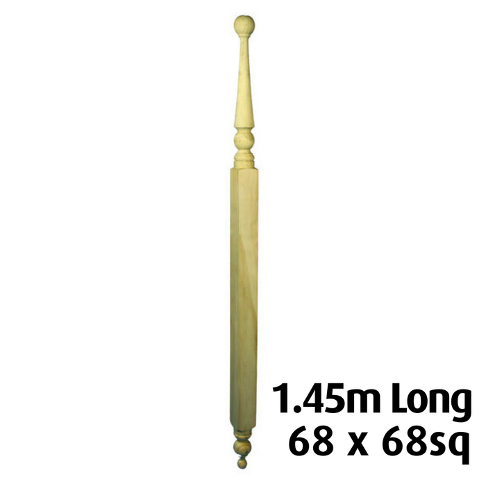 Turned Roof Finials 1450x68sq