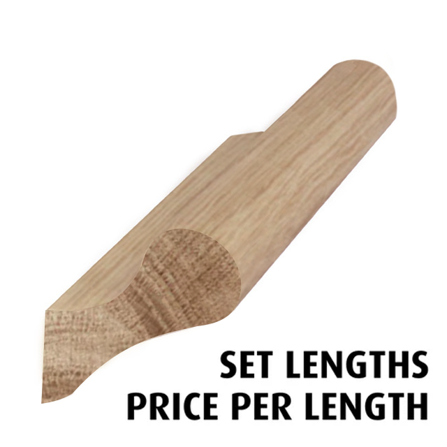 Pigs Ear Handrail (American oak) - Set Lengths