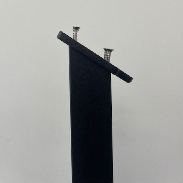 Plain Post for Angled Balustrade - Black