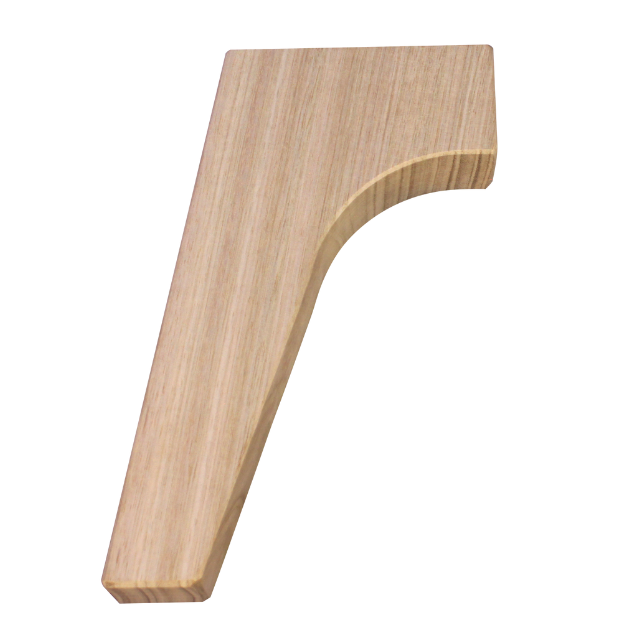 200mm Mid-Century Splayed Leg (Oak)