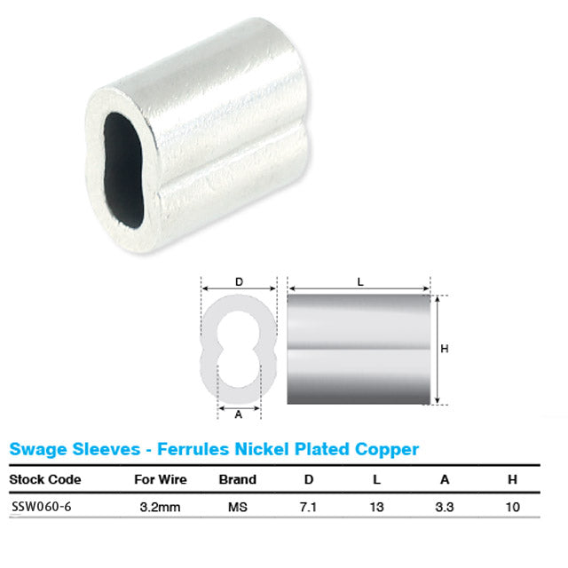 Ferrule for 3.2mm Wire
