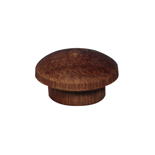 a 1/2 inch timber cover button in jarrah