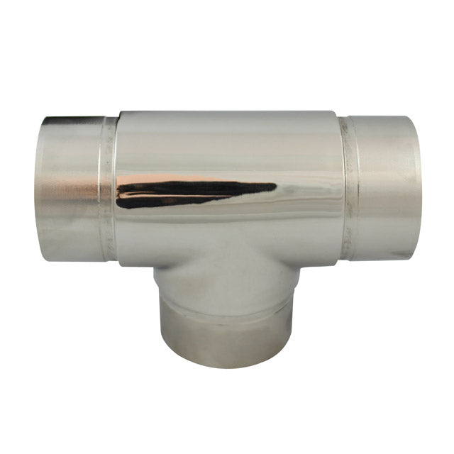 Straight T for 38.1 Round Mirror Tube