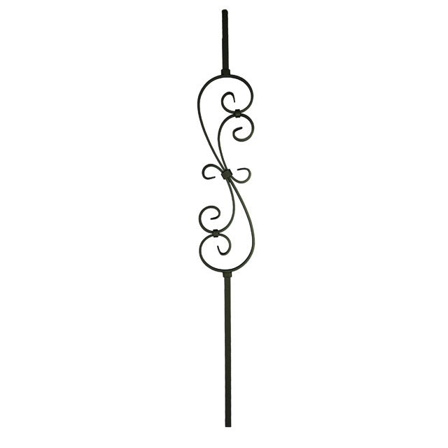 16mm square S Scroll Metal Balusters