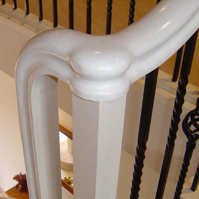 Heritage Handrail - 1/4 Turn with Post Cap (Pine)