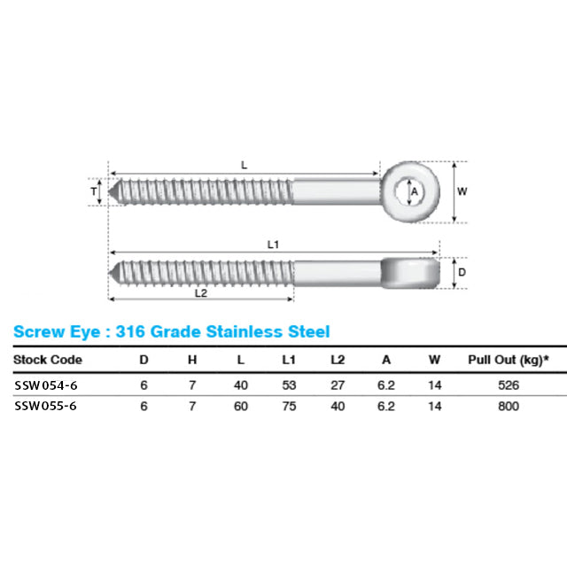 Coach Screw - 40mm