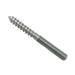 A 115mm long lag screw with one screw end and one threaded end