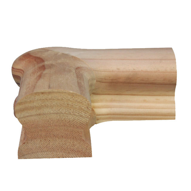 Heritage Handrail - 1/4 Turn with Post Cap (Vic Ash)