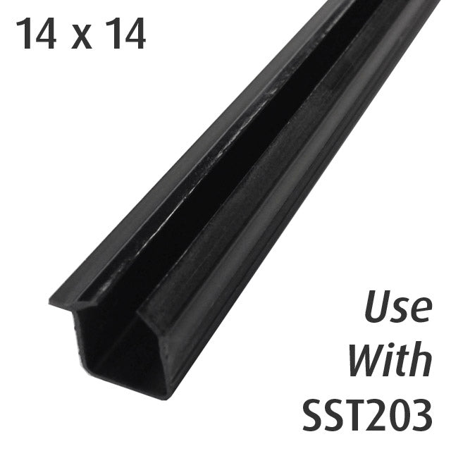 14x14 Rubber Channel for 25x21 Slotted Tube