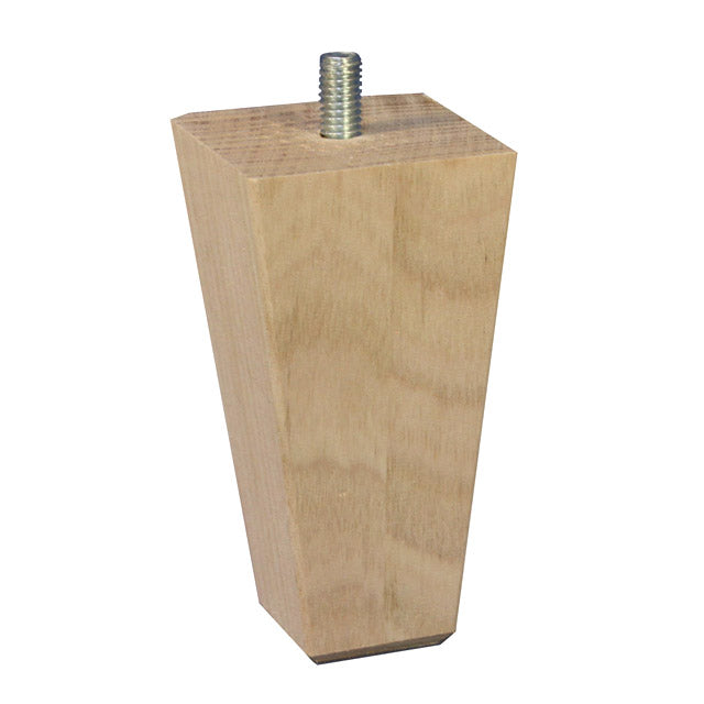 100mm tall square tapered leg for mid centaury modern furniture in victorian ash timber