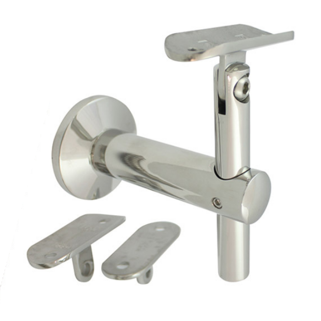 80mm Adjustable Handrail Brackets (Mirror)